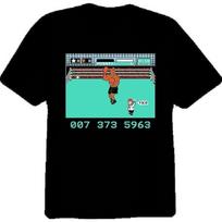 Droomdy Mike Tysons Gamepad Punch Out NES Black Retro Game T Shirt XXXL įvairiaspalvis