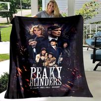 Peaky Blinders Minkšta flanelinė plona antklodė Populiari gangsterių TV antklodė Nešiojama namų kelionių biuro pietų pertraukos antklodė 75x90cm