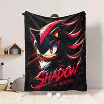 1 vnt. Šešėlinis Sonic minkštas, odai draugiškas flanelės pledas su skaitmenine spauda, įvairių dydžių, šeimai, draugams, gimtadieniui 130x150cm gray