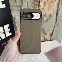 Ultra Thin Pixel 10 9 Pro 9A Case Woven Nylon Pattern 6A 7A 8A 9A Cases for Google Pixel 9 8 7 6 10 Pro XL 10proXL Slim Cover Google Pixel 9 Pro XL žalia