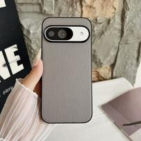 Ultra Thin Pixel 10 9 Pro 9A Case Woven Nylon Pattern 6A 7A 8A 9A Cases for Google Pixel 9 8 7 6 10 Pro XL 10proXL Slim Cover Google Pixel 10 Pro XL pilka spalva