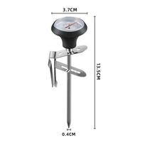 Stainless Steel Professional Barista Coffee Thermometer - Temperature Probe for Espresso and Milk Frother Jug gray