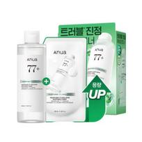 Anua Heartleaf 77 Hyaluron Soothing Toner Set Hydrating Korean Facial Toner 350ml + 350ml Refill white
