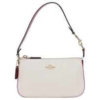 Coach Nolita 19 Color Block Zipper Pebble Leather Mahjong Bag Women handbag White C8876-IMFFL Basic Set (Bag+Dust Bag) white