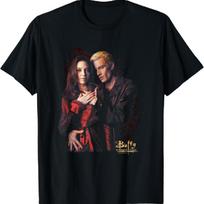 Buffy The Vampire Slayer Iconic Spike Drusilla Retro Poster T-Shirt XXXL juoda