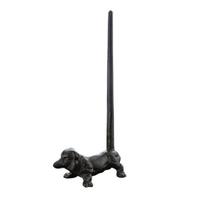 Popieriaus laikiklis Tualetinio popieriaus rulono stovas Didelis stabilumas Universalus Gyvūno formos Dekoratyvinis Vonios kambario Tualetinio popieriaus stovas Little Dog gray