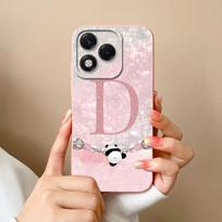 Case For Honor 400 Lite Cute Panda Letters Full Protection High Quality Liquid Silicone Soft Housing Shockproof Phone Back Cover HONOR 400