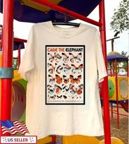 Cage The Elephant White All Size T Shirt For Men FN1265 Unisex T-Shirt M red