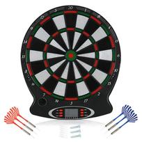 1Piece Professional Electronic Hanging Dartboard Lcd Scoring Indicator Dart Game With 6Pcs Darts For Kids Good Gift gray