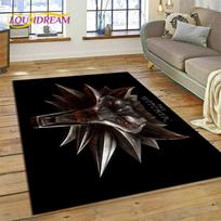 W-Witcher 3 Žaidimo Wild Hunt Kilimas Svetainės Miegamojo Namų Dekoras, Neslystanti Grindų Kilimėlis Sofa Durų Kilimėlis 40x60cm( 15x23in )