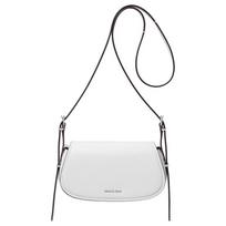 MICHAEL KORS Lydia Lydia snap closure leather crossbody bag small women's gloss white balta