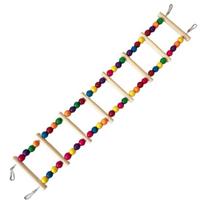 Parrot Climbing Ladder Toy Bird Wooden Ladder Bridge Bird Ladder Toy Bird Swing Toy Parrot Swing Bird Hanging Ladder 1 beige