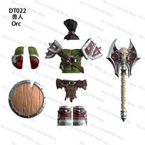 First-Class Dt8905 Superior-Grade Medieval Top-Grade Knight Top-Grade Orc Premium-Quality Warcraft High-Standard Orc Premium-Quality Shield black