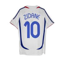 98-06 Prancūzijos GF retro Tailando marškinėliai Nr. 10 Zidane Nr.. 12 Henry trumpomis rankovėmis tailandietiška futbolo marškinėliai M white