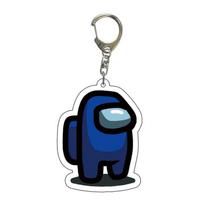 New Anime Game Among Us Pendant Keychain - Cross-border Cartoon Style 55mm black