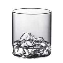 200/300/350ML 3D Kalnų Viskiui Stiklas, Skaidrus Daugiafunkcis Alaus Arbatos Kavos Puodelis Namams, 3D Peizažo Puodelis Baro Vakarėliui As Shown white