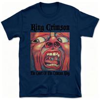 Roko Grupės King Crimson Albumo Viršelio Grafika 2026 Unisex Marškinėliai 100% Medvilnė Unisex Vasariniai Nauja Retro Mada Gatvės Stiliaus Marškinėliai 4XL brown