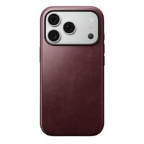 Nomad Modern odinis dėklas, bordo (Horween) – iPhone 18 Pro/17 Pro