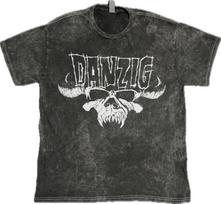Danzig Marškinėliai Roko Grupė 100% Medvilnė Vintage Išplauti Marškinėliai XL black