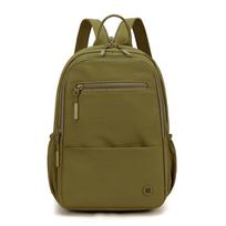 Large Capacity Lightweight Women's Backpack Outdoor Student Schoolbag armijos žalia spalva
