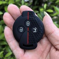 Silikoninis automobilio raktų dėklas Dangtelis Korpusas skirtas Benz Brabus 451, Benz Smart 450 City Coupe Cabrio Crossblade Fortwo Roadster K Forfour BX5 gray