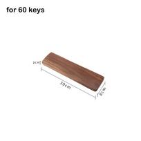 Wooden Keyboard Wrist Rest Ergonomic Mechanical Keyboard Pad High Quality Rest Palm Pad Walnut Wood 36cm brown