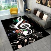3D muzikos, muzikinės natos, fortepijono meno kilimėlis, didelis, kilimėlis svetainės, miegamojo, sofos, durų kilimėlio dekoras, vaikiškas neslystantis grindų kilimėlis 50x80cm 20x31 inch