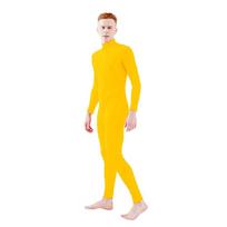 Helovino pilnas kombinezonas su užtrauktuku Vyrams Vaikams Be gobtuvo Zentai Vienetinis kombinezonas Žali sceniniai pėdkelnės Nematoma suknelė U 140 geltona