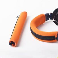 Suderinami ausų pagalvėlės, skirtos Audio-Technica ATH-M20, M30, M40, M50, M50X ausinėms. orange