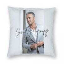 Chicago Fire Good Morning Kelly Severide Square Pillowcase Polyester Linen Velvet Printed Decor Pillow Case Home Cushion Cover 50cmx50cm(20x20Inch) white