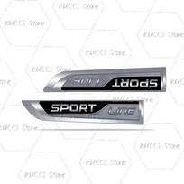 3D automobilio lipdukas Sport Line logotipas Metalinė emblema Ženklelis Lipdukai Skoda Fabia Octavia Rapid Citigo Roomster Kodiaq Karoq Superb Scala black