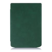 Dėklas Pocketbook 743 inkPad 4 Color 3/2 Ereader Ebook, minkštas silikoninis guminis apvalkalas, apsauginė odelė inkpad 4 tamsiai žalia spalva