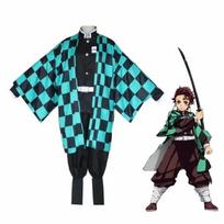 Anime Kamado Tanjirou Cosplay Kostiumas Žudikas Helovino Cosplay Kostiumas Vaikams Suaugusiems Dovanos XXL&Other balta