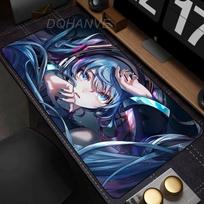 PC Gamer Desk Mat Large Gaming Mouse Pad Hatsune Miku Mousepad Office Game Accessories Decoration Mouse Mat E-Sports Playmat 30x60cm