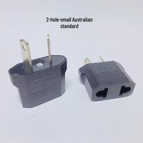 Universal Plug Adapter: Euro/US to AU/UK/Israel/German Standard Conversion Adapter gray