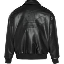 Adidas Originals Sherpa PU STRIUKĖ Vienspalvė Laisvo kirpimo Su atlapais Vilnos pamušalu Ilgomis rankovėmis Striukė Vyriška IA7525 S gray