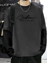 Men & Women Y2K Goth Shirt Emo Alt Cross Graphic Tee - Dark Academia T-Shirt Oversized Baggy Tops M pilka