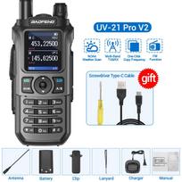 Baofeng UV-21 Pro Belaidis Dažnio Kopijavimas VHF UHF Galingas Vandeniui Atsparus V2 Ilgo Nuotolio UV-32 Ilgo Nuotolio C Tipo Dvipusis Radijo Ryšio Aparatas US
