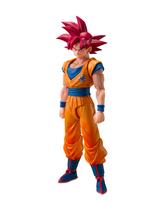 TAMASHII NATIONS Dragon Ball Super Super Saiyan God Son Goku Ki 145mm PVC ABS Painted Action Figure S.H.Figuarts (God's Form) Approx. & brown