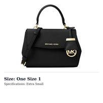 MICHAEL KORS Ava Extra-Small Saffiano Leather Crossbody 32F5GAVC1L-001 One Size 1 black