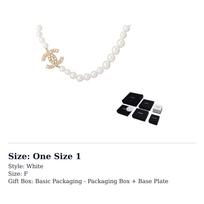 CHANEL Naudotas 2023 m. Dirbtinių perlų Karoliai A64757-Y20450-Z2048 One Size 1 black