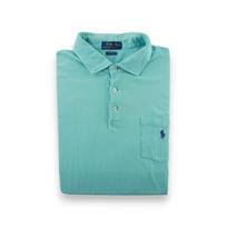 Second life - Men's Short Sleeve Polo Shirt Classic Fit - Good condition XL turkis