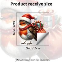 Christmas Stickers, Robin Electrostatic Glass Stickers, Festive Style Stickers for Bedroom, Living Room, Balcony and Windows. JDT-A1160