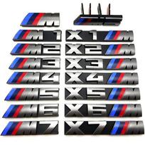 BMW M logotipo lipdukas priekinėms grotelėms X1 X2 X3 X4 X5 X6 F48 G01 E84 E83 F39 F10 F30 G11 G07 G86 G80 G60 E60 E46 3D Automobilio priekinių grotelių emblema X3M gray