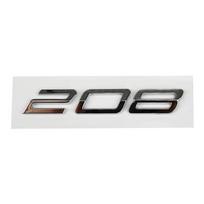 ABS New Letter Decal Car Trunk Emblem for Peugeot 508L 408X 508 408 308 208 Logo 3D Badge Rear Sticker Modification BDFJFJ8 Accessories white
