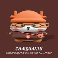 Dėklas, skirtas Xiaomi Buds 3 Cartoon silikoniniam ausinių apvalkalui, skirtas Xiaomi Buds3 belaidėms ausinėms, apsaugantis dėklo dangtelį Xiaomi Buds 3 orange
