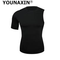 Vyriški vienos rankovės trumparankoviai marškinėliai pagrindinis sluoksnis krepšinis sportas sporto salė fitnesas bėgimas viršutinė dalis lauko sportinė apranga S M L XL 2XL 3XL M juoda