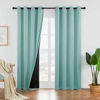 Vienos spalvos užtemdančios užuolaidos Aukšto tikslumo audinio užuolaidos svetainei, miegamajam Privatumui ir šviesos blokavimui Elegantiškos langų apdailos 106cm*160cm žalia