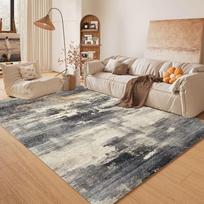 Vintage Floral Area Mat - Non-Slip Backing, Machine Washable Mat - Lightweight Thin Profile for Living Room, Bathroom, Kitchen Easy To Clean Decor Mat 120*160cm gray