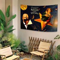 The Smashing Pumpkins gobelenas Roko grupė Sienos dekoracija Moderni namų puošmena Personalizuota dovana Miegamojo bendrabučio fonas 30x40in